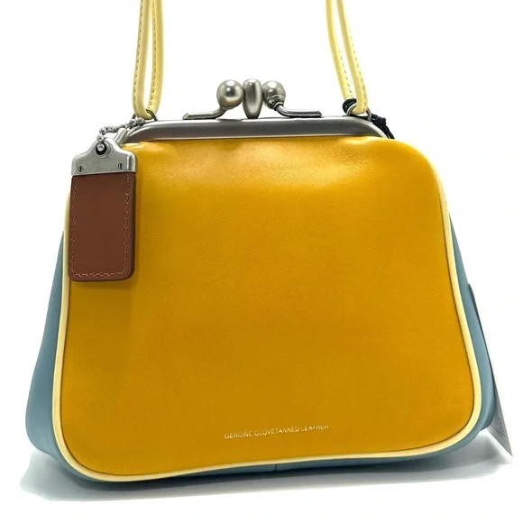 🦖 RARE Coach 1941 Rexy Dinosaur Kisslock Frame Bag in Glovetanned Leather - Picture 8 of 16